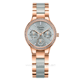 Alexandre Christie Passion AC 2A94 BF Rosegold Combinasi Gray Dual Tone Stainless Steel Acetate Strap